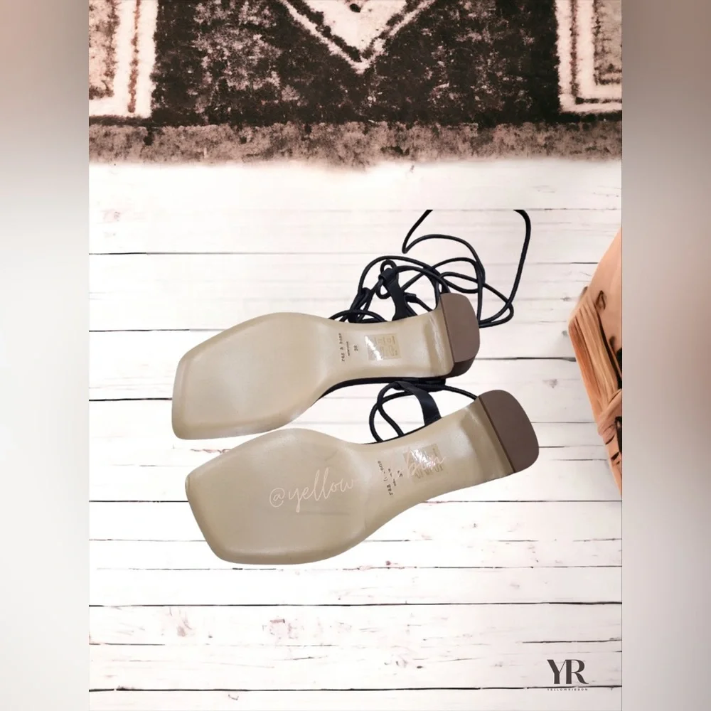 🆕 Rag & Bone Cindy Tie Sandal | Size: 8.5 - Picture 4 of 6